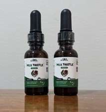 Milk Thistle for Dogs  Cats  Liver Support Supplement  2 Oz. 2 Bottles 