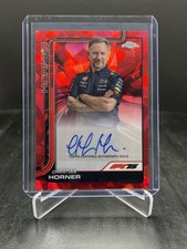 2025 Topps Chrome Sapphire F1 Christian Horner Auto Red 1/5 #CAC-HOR Bookend