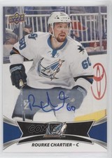 2016-17 Upper Deck AHL Auto SP Rourke Chartier #109 Auto a2v