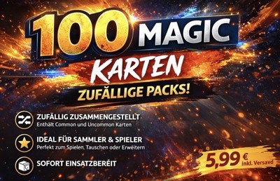 Magic the Gathering MTG 100 zufällige Karten aus Sammlung / Paket / Konvolut