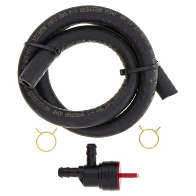 #ad SureFit 1 4quot; Gas Shut Off 90 Degree Valve Kit w Fuel Line amp; Clamps 494769 697944 $5.95