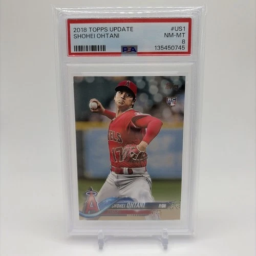 2018 Topps Update #US1 Shohei Ohtani Rookie (RC) PSA 8 NM-MT  Los Angeles Angels