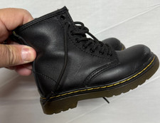 Dr. Martens Child 1460 T Softy T Black Boots Zipper Lace Up Children Size 7