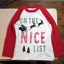 Carter's Christmas Boy T-Shirt -Just One You On The Nice List 3T