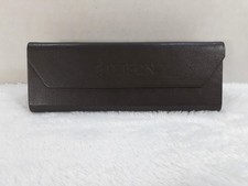 Vintage Stetson Sunglass Eyeglass Case Brown Triangle Magnetic Close Leather