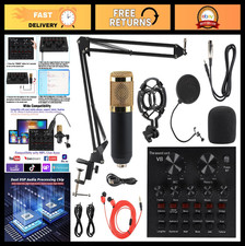 Condenser Microphone Kit with Boom Arm, Shock Mount, Pop Filters  Cables - 11 p
