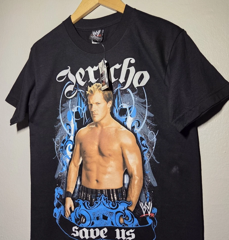Vintage WWE Chris Jericho Tee 90s Y2K USA Wrestling Logo NEW NWT Size Medium - Image 2 of 4