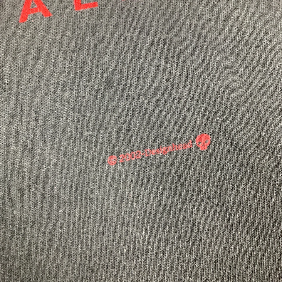 Camisa De Colección Van Halen Para Hombres M Negra 2002 Banda de Rock Gira de Conciertos Promo Camiseta Y2K Foto 4 de 4