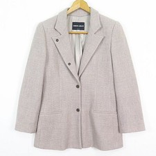 GIORGIO ARMANI BORGO21 Tailored Jacket Wool Cashmere 42 Beige 2sa7559