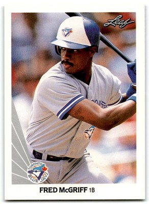 1990 Leaf Fred McGriff Toronto Blue Jays #132
