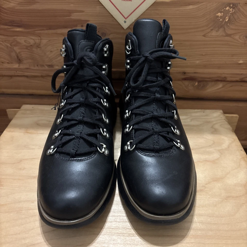 Botas masculinas Cole Haan Grand Explore todo terreno couro preto tamanho 10M C35584 - Imagem 3 de 4