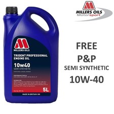 Millers Oils Trident Professional 10W-40 10W40 Semi Synthetic Engine Oil 5 Litre 5.23 per litre