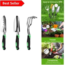 Essential Garden Tools: Ergonomic Aluminum Trowel Set with Soft Grip Handles