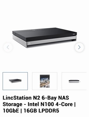LincStation N2 6-Bay NAS Storage - Intel N100 4-Core | 10GbE | 16GB LPDDR5