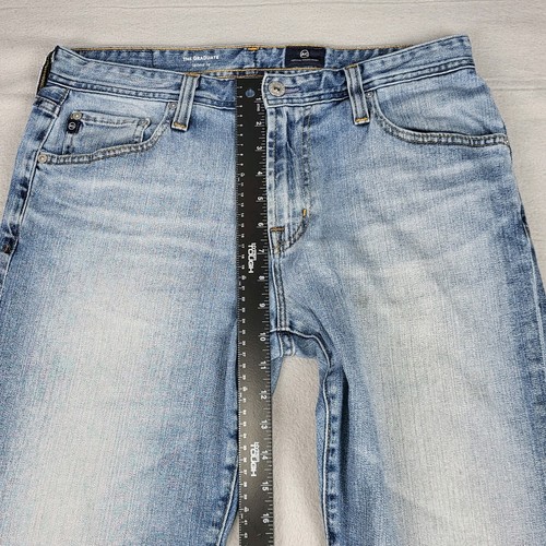 Adriano Goldschmied AG Jeans Herren 32x34 blau helle Waschung Denim distressed Baggy - Bild 16 von 19