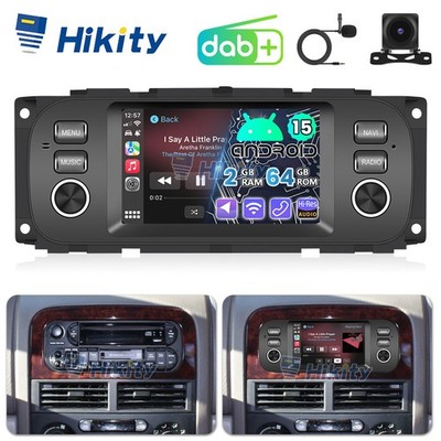 DAB+ Apple CarPlay Android15 Autoradio Für Jeep Chrysler Dodge GPS Navi WiFi BT