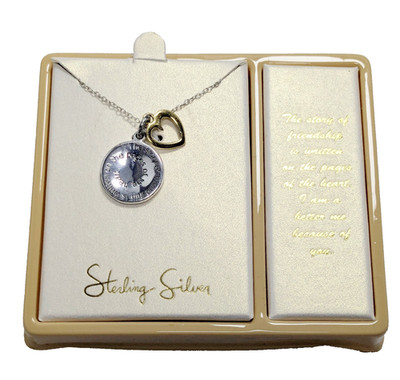 LA 925 Sterling Silver Friendship charm Necklace Preowned