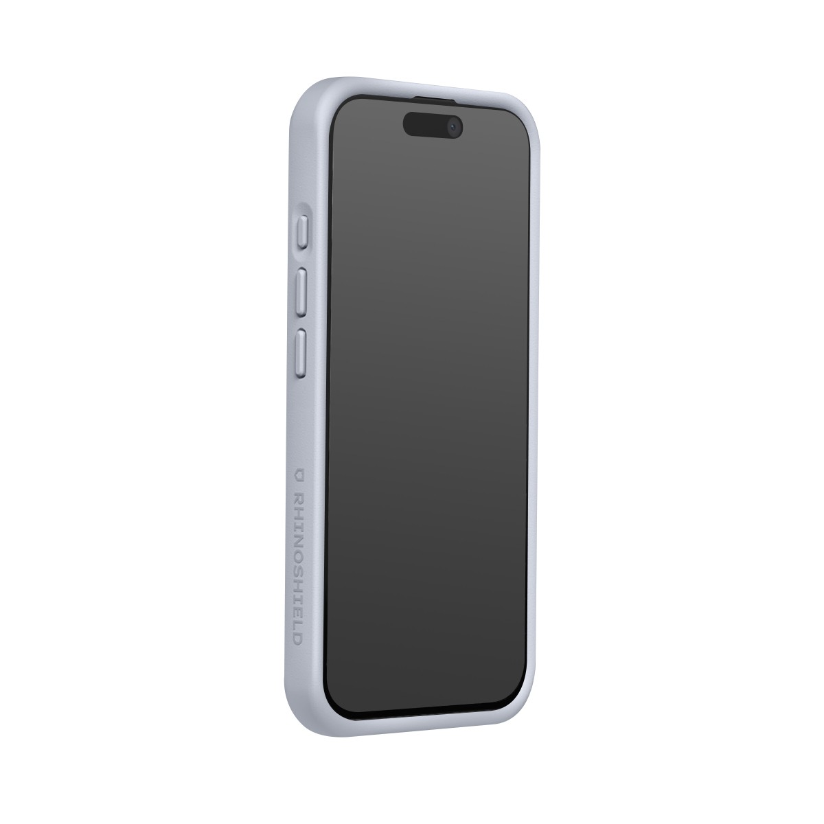 Coque silicone souple antichoc Rhinoshield iPhone 15 Pro gris