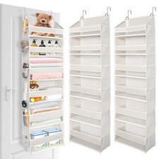 ULG 2 Pack Over The Door Organizer with 6 Large Pockets 12 Side Pockets, 50lb...