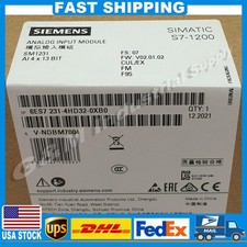 New Siemens 6ES7 231-4HD32-0XB0 6ES7231-4HD32-0XB0 S7-1200 Analog input SM 1231
