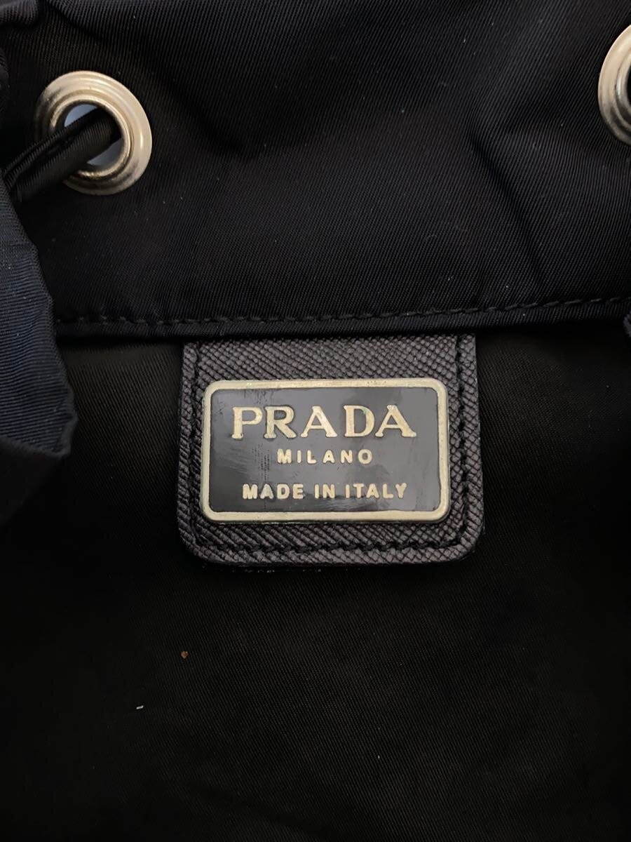 PRADA Triangle Logo Drawstring Backpack BLK - image 5