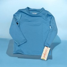 Boys Cat  Jack Solid Long Sleeve Rash Guard Swim Shirt