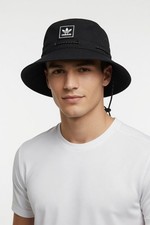 Adidas Originals Utility 2.0 Boonie Bucket Hat Stash Pocket Black Unisex, NEW