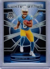 2025 Panini Mosaic #6 Omarion Hampton Center Stage Mosaic Silver