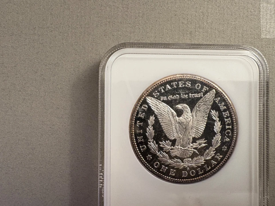 1881 S Morgan Silver Dollar NCG MS 63 DPL  (Deep Mirror Proof-Like w/CAC Sticker - Image 2 of 2