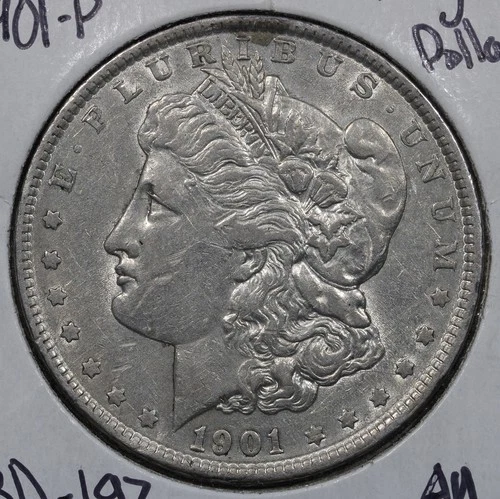 1901-P Morgan Silver Dollar $1 AU - Tough Date