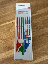 Megger 1014-295 3 Wire Fused Test Lead Set New Megger Leads