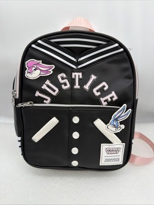 Justice Looney Tunes Book bag Purse Pink Black Bugs Bunny  display picture 2
