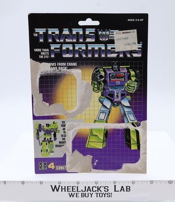 Hook Cardback 1985 Vintage Hasbro G1 Transformers Action Figure