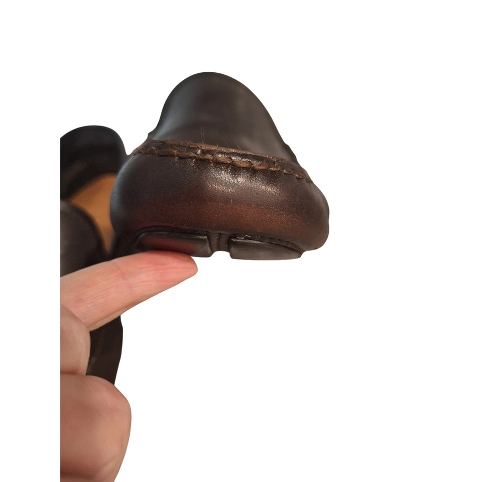 Mocasines Prada Marrón Cuero Suave Conductores Zapatos Talla 9 Foto 3 de 4