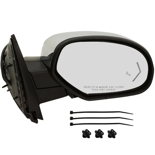 Mirror For 2007-2014 Chevrolet Tahoe Suburban Power-Fold BSD Memory Chrome RH