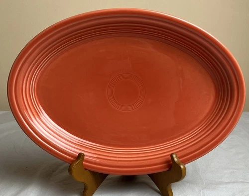 HLC Fiestaware Poppy Orange Large Serving Platter USA