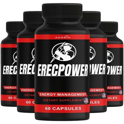 Erecpower Energy Management Multivitamin Health Supplement (300 Capsules) 5-Pack