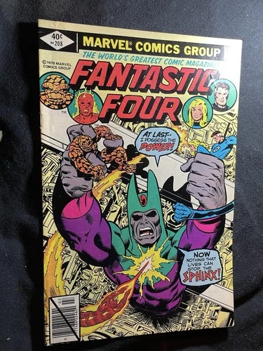 $1 VINTAGE COMICS MARVEL FANTASTIC FOUR #208 COMIC BOOK THE SPHINX