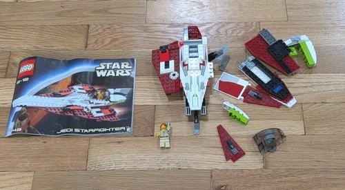 LEGO Star Wars 7143 Jedi Starfighter Obi-Wan Minifigure Vintage + Instructions