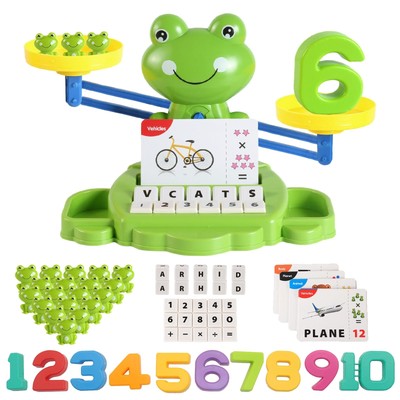 Frog Balance Counting Toys Math Game Montessori Toys Learning Games for Kids ...