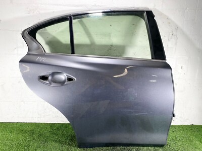 14-23 INFINITI Q50 REAR RIGHT RH PASS SIDE DOOR SHELL SKIN COVER GRAY OEM