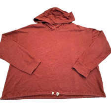 Sundry Pullover Hoodie Size 3/L Red Long Sleeve Drawstring Womens Boxy Knit