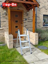 Slim Stool Aluminium Compact Lightweight Folding Step Ladder, EN 14183 certified