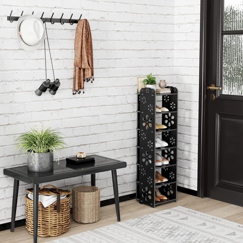 5/6/7/8 Ebenen Schuhregal Ablagegestelle Schuhablage Schuhschrank Platzsparend - Bild 54 von 72