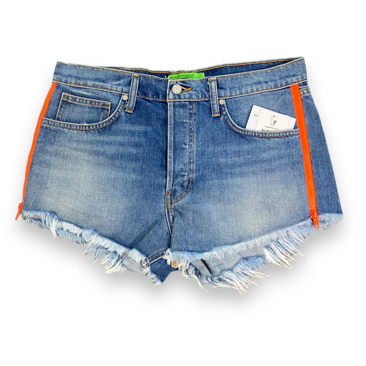 Free People x Sandrine Rose Womens Cut Off Shorts Denim Blue Size 30