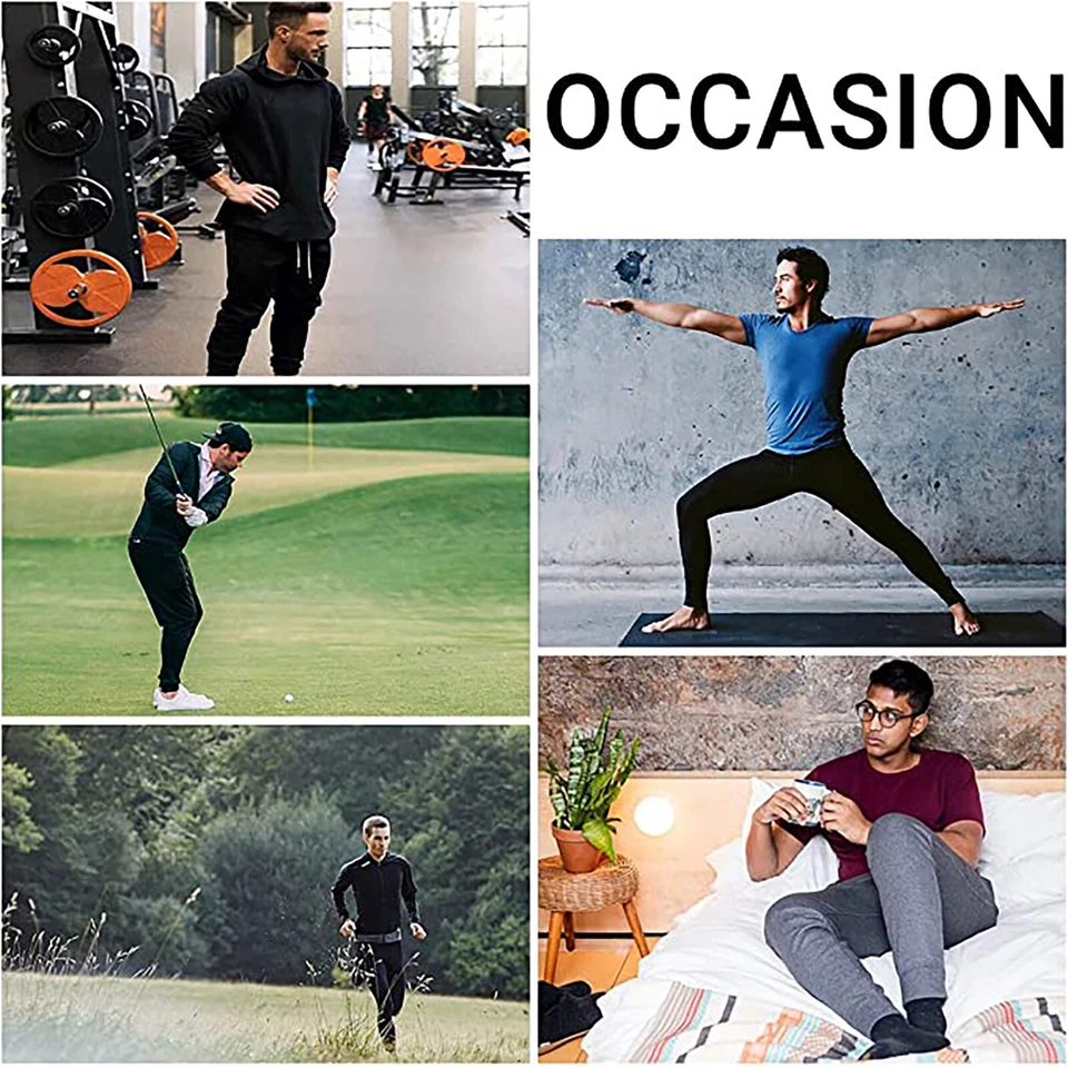 Paquete de 3 pantalones deportivos clásicos de vellón ajustados para hombre (S-2XL) nuevos envío gratuito Foto 2 de 3