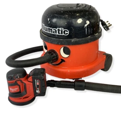 Milwaukee M18 BOS125 Orbital Sander hose adaptor to Henry Numatic Hoover Vacuum