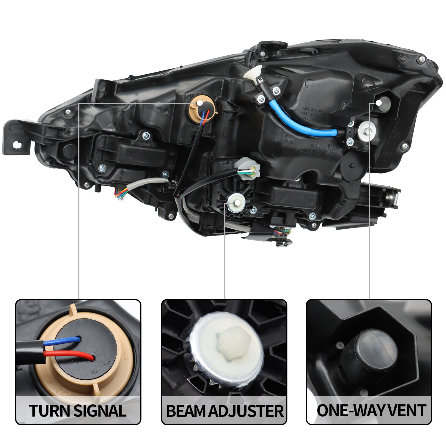 LED Headlight For 2014 2015 2016 XE30 Lexus IS250 IS200T IS300 IS350 L+R Pairs