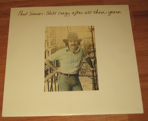 PAUL SIMON - STILL CRAZY AFTER ALL THESE YEARS VINYL LP + INNER SLEEVE + FLYER