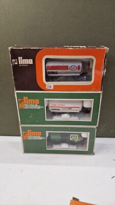 (Beschädigt) Lima 3166 ESSO 2719 L'Air Liquide Propane ELF 2715 BP Tanker Spur HO